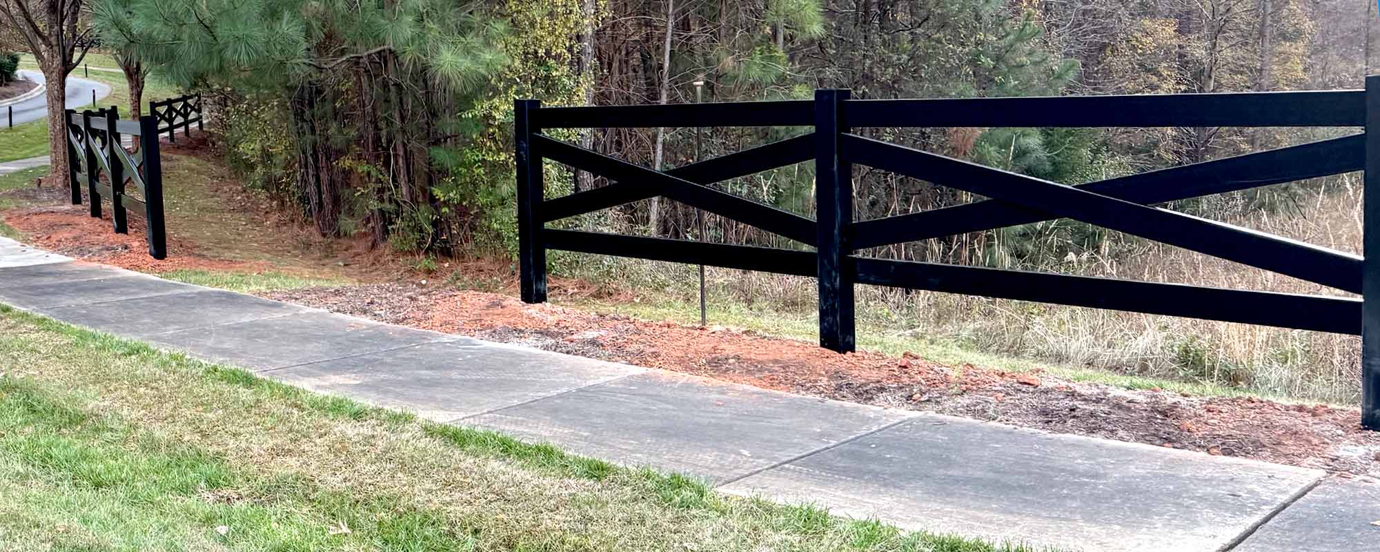 Crossbuck Ranch fence