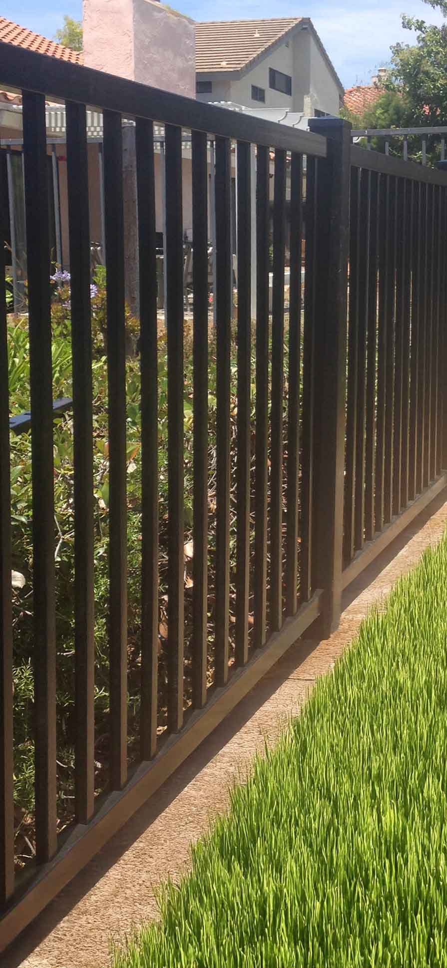 Black vinyl railings