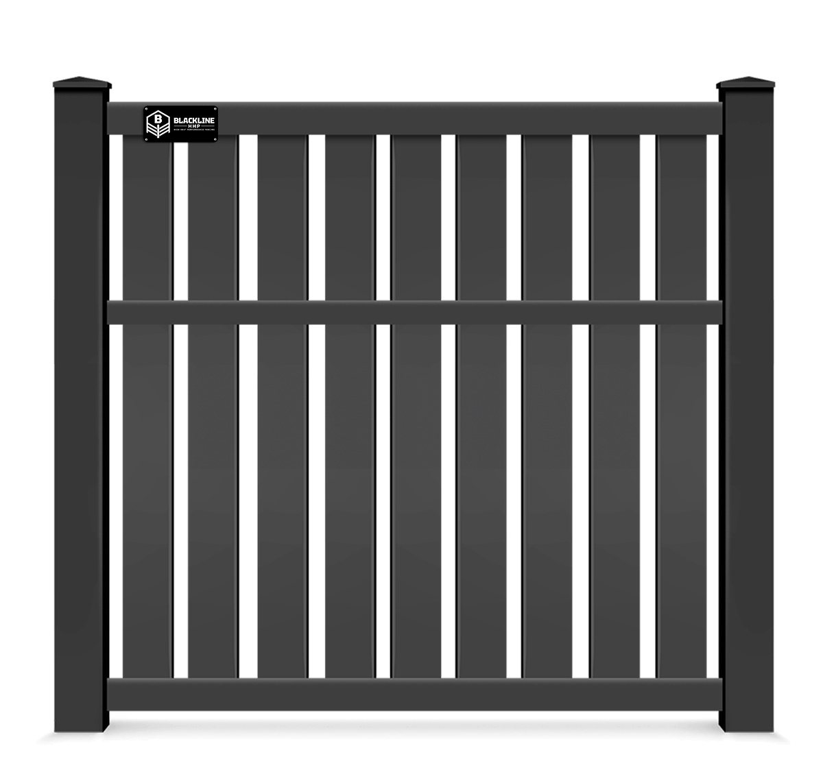 Vertical Semi-Privacy Vinyl Fence