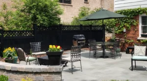 Stylish privacy fence